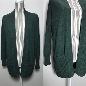 Aritzia Talula Lenox Rabbit Hair Cashmere Sweater Dark Evergreen Size Medium